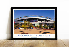 NFL Art Galore - Denver Broncos Poster Selection for Every Fan