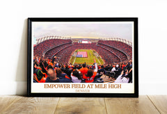 NFL Art Galore - Denver Broncos Poster Selection for Every Fan