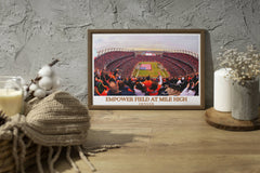 NFL Art Galore - Denver Broncos Poster Selection for Every Fan