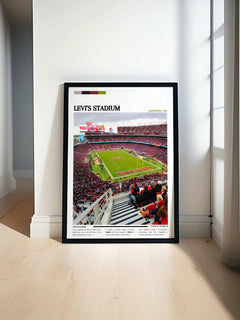 Levi's Stadium Print - Perfect San Francisco 49ers NFL Art for Sports Fans