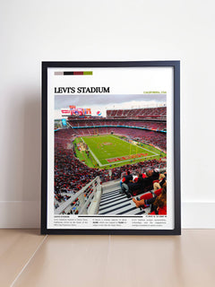 Levi's Stadium Print - Perfect San Francisco 49ers NFL Art for Sports Fans