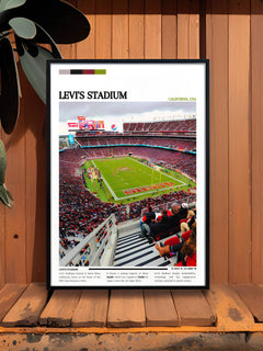 Levi's Stadium Print - Perfect San Francisco 49ers NFL Art for Sports Fans