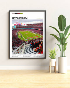 Levi's Stadium Print - Perfect San Francisco 49ers NFL Art for Sports Fans