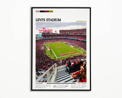 Levi's Stadium Print - Perfect San Francisco 49ers NFL Art for Sports Fans
