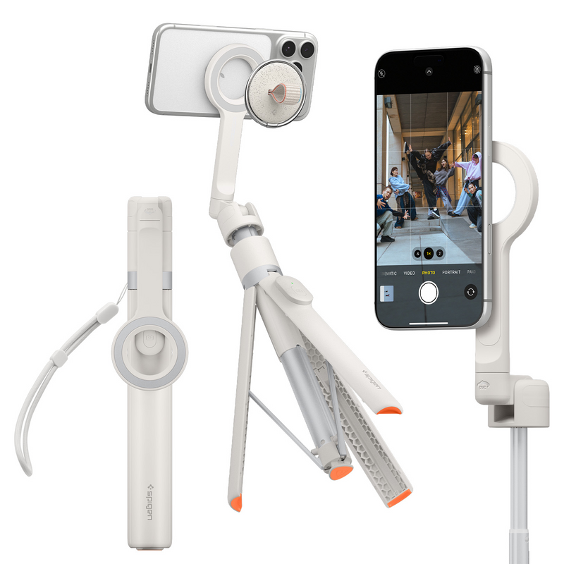Spigen MagSafe Tripod Selfie Stick Dune Beige