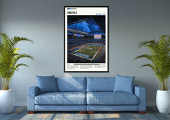 Explore NFL Stadium Posters - Ford Field Prints-3