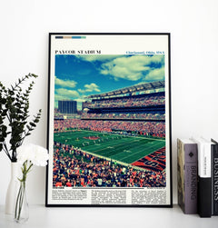 Paycor Stadium Poster | Paycor Stadium Print | Cincinnati Bengals Poster | NFL Art | NFL Stadium Poster | Housewarming Gift