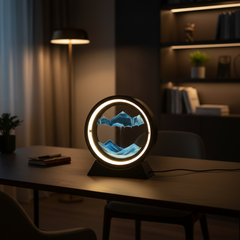 Moving Sand Art Landscape Table Lamp