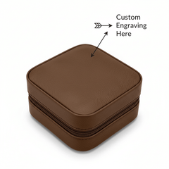 personalized travel jewelry box Laserable Leatherette Jewelry Box
