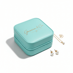 personalized travel jewelry box Laserable Leatherette Jewelry Box