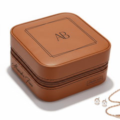 personalized travel jewelry box Laserable Leatherette Jewelry Box