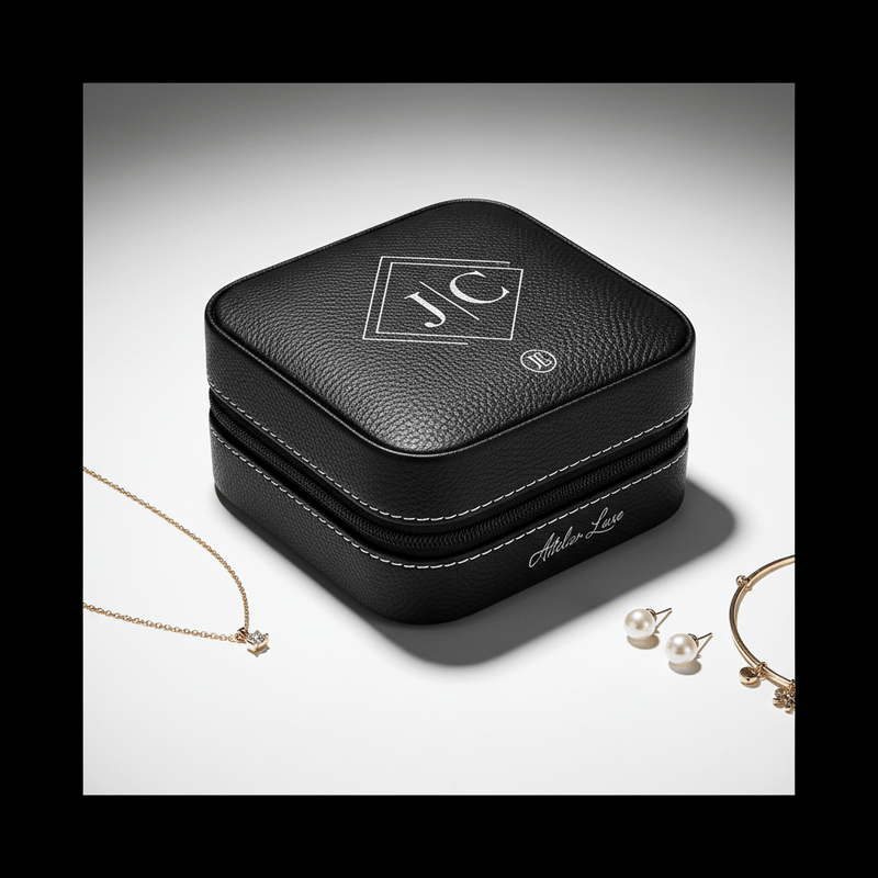personalized travel jewelry box Laserable Leatherette Jewelry Box