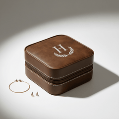 personalized travel jewelry box Laserable Leatherette Jewelry Box